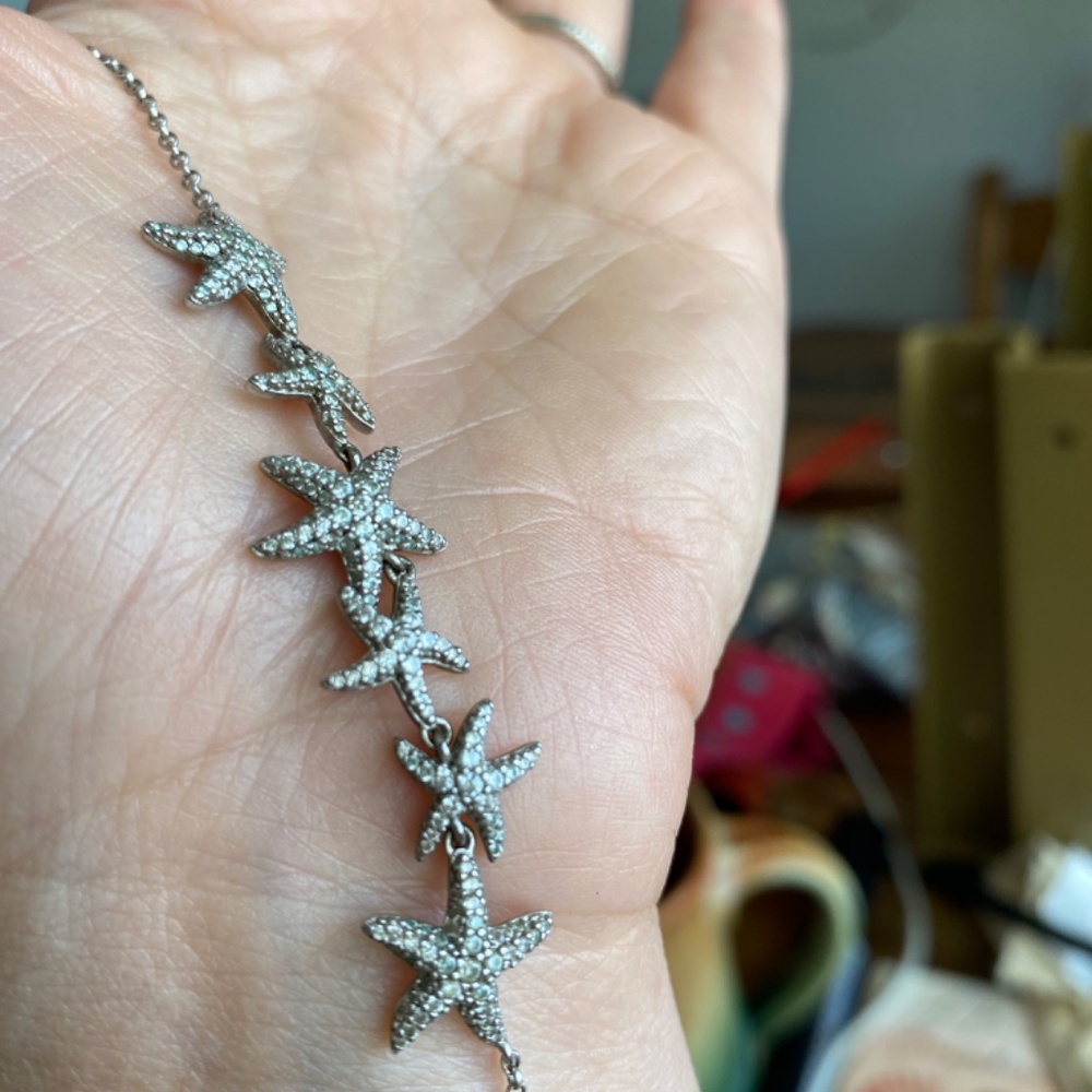 Starfish necklace adjustable chain